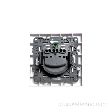 Conformidade com os padrões de exportação 2gang Schuko Wall Socket